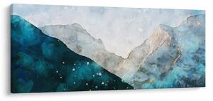 Obraz - Kresba hôr (120x50 cm)