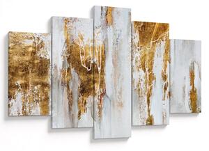 Obraz - Abstrakcia so zlatou (150x105 cm)