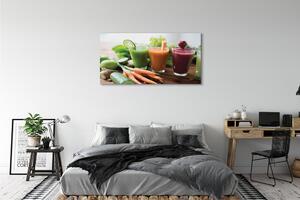 Obraz canvas zeleninové kokteily 125x50 cm