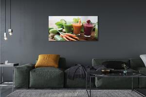 Obraz canvas zeleninové kokteily 125x50 cm