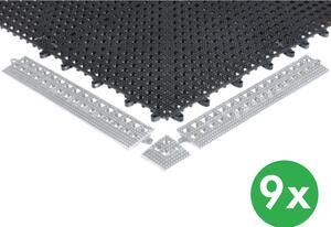 Variabilné ohybné protiúnavové dlaždice, 0,3 x 0,3 m, 9 ks
