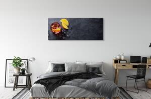 Obraz canvas Ľadový čaj citrón 140x70 cm