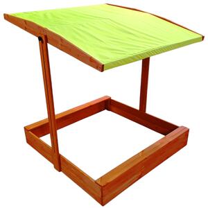 Producent niezdefiniowany Drevené pieskovisko 120 x 120 cm so strechou, uzatvárateľné SP0838