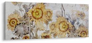 Obraz - Slnečnica v stene (120x50 cm)