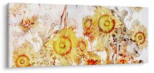 Obraz - Slnečnica, maľba (120x50 cm)