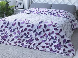 XPOSE® Prikrývka na posteľ IVANKA - fialová 220x240 cm