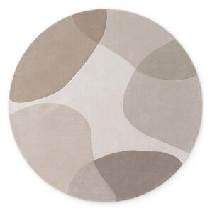 Béžový ručne tkaný vlnený okrúhly koberec ø 160 cm Hackney Clarissa – Ted Baker