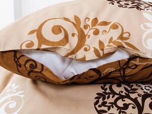 XPOSE® Bavlnené obliečky AMÉLIA na dve postele - hnedé