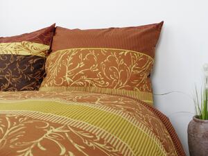 XPOSE® Bavlnené obliečky EVA na dve postele - hnedé