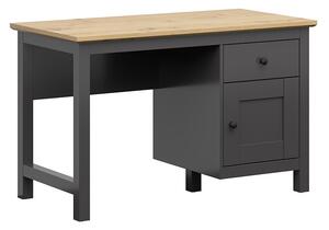 NovýNábytok.sk Písací stolík BRW Hesen BIU1D1S (grafit + dub artisan). Vlastná spoľahlivá doprava až k Vám domov. 1062503