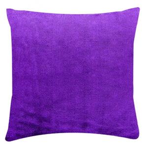 XPOSE® Mikroplyšová obliečka na vankúš - tmavo fialová 40x40 cm