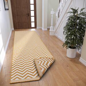 NORTHRUGS - Hanse Home koberce Kusový koberec Twin Supreme 105795 Palma Ochre – na von aj na doma - 80x350 cm