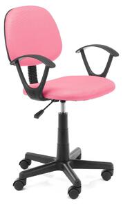 Ak furniture Detská otočná stolička FD-3 ružová