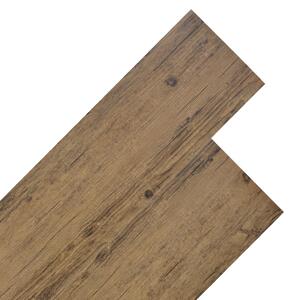 Nesamolepiace podlahové dosky, PVC 4,46 m² 3 mm, orechovo hnedé