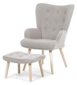 Relaxačné kreslo s podnožou AK-319 GREY2