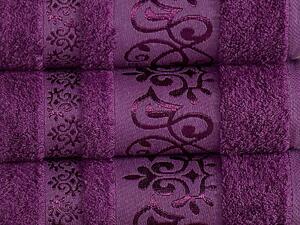 XPOSE® Bambusový uterák CATANIA - tmavo fialový 50x90 cm
