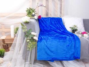 XPOSE® Mikroplyšová deka Exclusive - modrá 150x200 cm