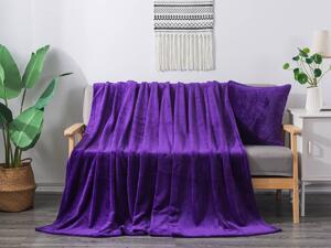 XPOSE® Mikroplyšová deka Exclusive - tmavo fialová 150x200 cm