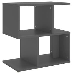Nočný stolík, sivý 50x30x51,5 cm, kompozitné drevo