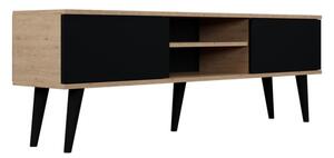 Kocot kids TV stolík TORONTO 160 cm dub artisan/čierny