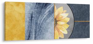 Obraz - Tvary a kvet (120x50 cm)