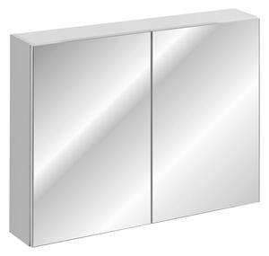 Comad Závesná kúpeľňová skrinka so zrkadlom Leonardo 84-90-B 2D biela