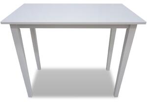 Drevený barový stôl, biely
