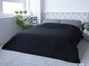 XPOSE® Prikrývka na posteľ EVITA - čierna 220x240 cm