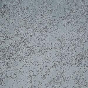 Oceľovo sivý zamatový záves RIVA s mramorovým vzorom 140x270 cm