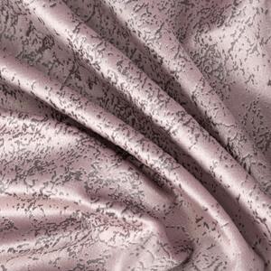 Ružový zamatový záves RIVA s mramorovým vzorom 140x270 cm