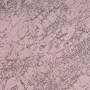 Ružový zamatový záves RIVA s mramorovým vzorom 140x270 cm