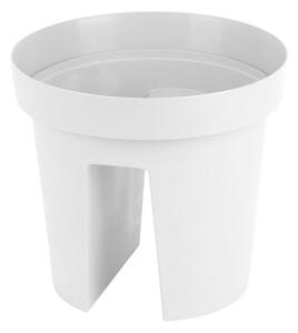 Kvetináč Strend Pro Modern Railing, na zábradlie, 25,5x28cm, biela