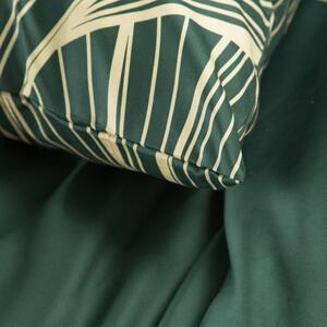 EUROFIRANY Posteľná bielizeň z makosatínu - bavlneného saténu 160 cm x 200 cm zelená 100% španielska bavlna