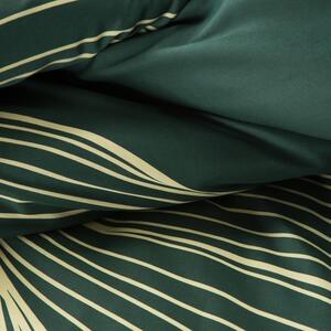 EUROFIRANY Posteľná bielizeň z makosatínu - bavlneného saténu 160 cm x 200 cm zelená 100% španielska bavlna