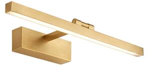 Toolight Toolight, LED kúpeľňové svietidlo 40 cm, 9W, 4000K, 500lm, APP1863-1W, zlatá matná, OSW-66016