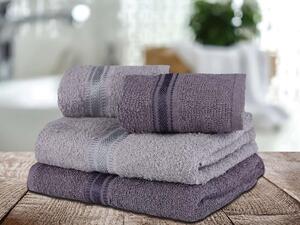 XPOSE® Darčekové balenie uterákov ARIEL - tmavo sivé/svetlo sivé 4ks