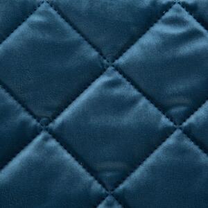 Dekorstudio Luxusný zamatový prehoz na posteľ KRISTIN1 v modrej farbe
