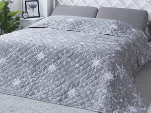 XPOSE® Prikrývka na posteľ JON - sivá 220x240 cm