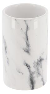 TENDANCE Kúpeľňový pohár Nardi Marble, biela, 200 ml