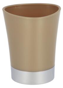 TENDANCE Kúpeľňový pohár Cuesta, béžová/s chrómovými prvkami, 250 ml