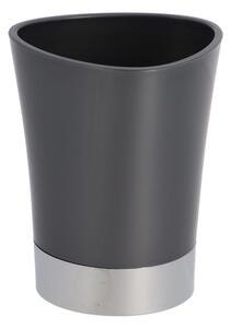 TENDANCE Kúpeľňový pohár Cuesta, sivá/s chrómovými prvkami, 250 ml