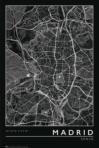 Plagát, Obraz - Madrid - City Map