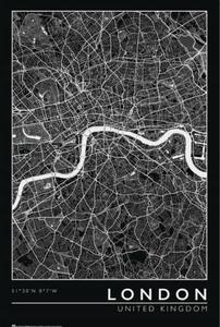 Plagát, Obraz - London - City Map, (61 x 91.5 cm)