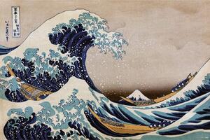 Plagát, Obraz - Hokusai - Te Great Wave of Kanagawa, (91.5 x 61 cm)
