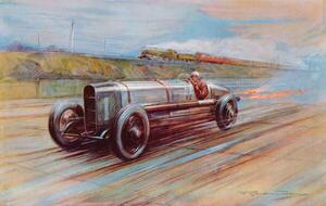 Obrazová reprodukcia The aero-engined 12-cylinder Sunbeam, Crosby, Frederick Gordon (1885-1943)