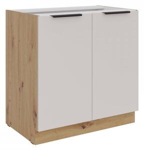 Mirjan24 Dolná kuchynská skrinka Solea 80 D 2F BB, Farby: dub artisan / kašmír 5903211473357
