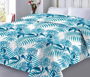 XPOSE® Prikrývka na posteľ AMAZING - modrá 220x240 cm