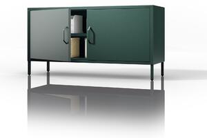 TV stolík na nožičkách ROSA, 1150 x 595 x 400 mm, Modern: fľaškovo zelená farba