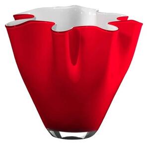 Váza WAVE MINI červená/opal H13cm
