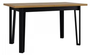 Rozkladací jedálenský stôl Elarno 80 x 140/180 V, Morenie: biela - L Mirjan24 5903211321276
